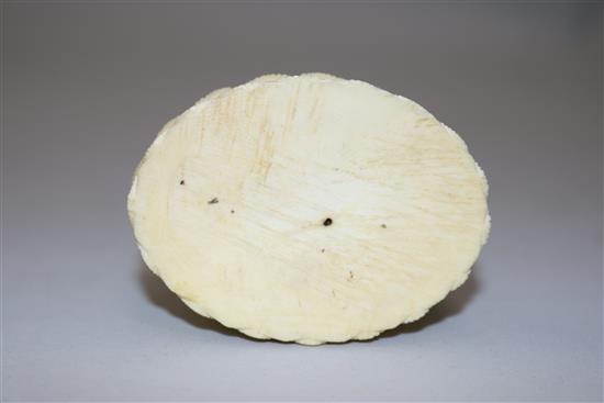 A Chinese ivory seated figure of Buddha Shakyamuni, early 20th century, 11cm